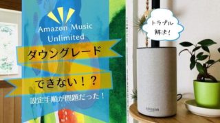 Amazon Music Unlimited　Echoプランへの変更方法